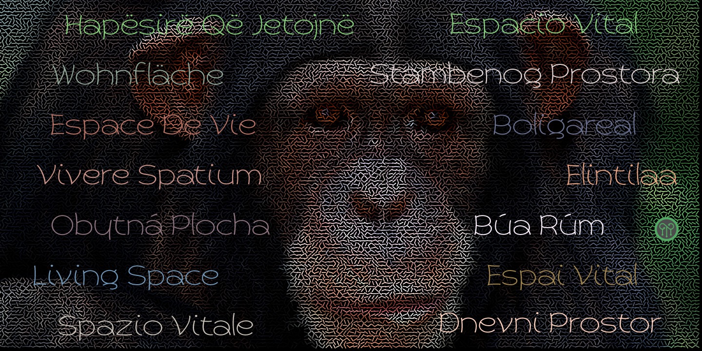 Пример шрифта Primate Black